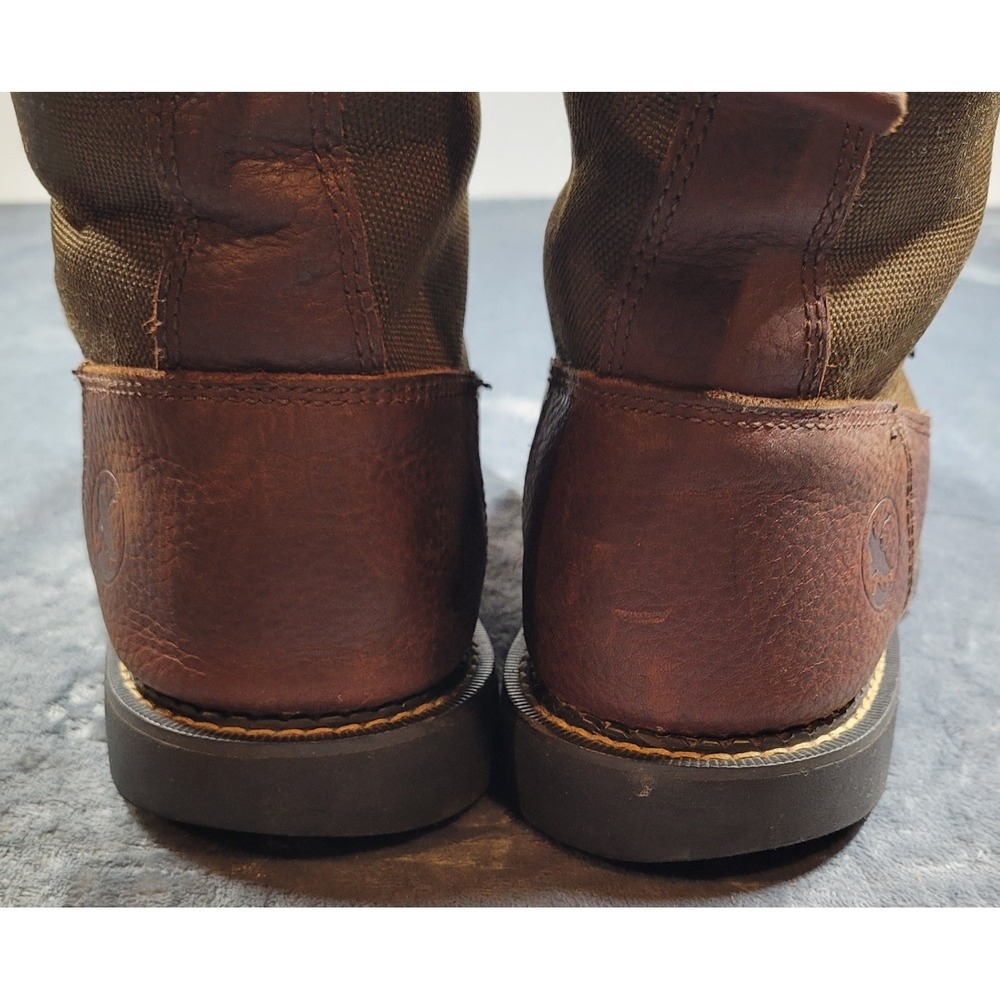 Gander Mountain Mens Waterproof Leather Canvas Hunting Field Boots Size 8 - Picture 6 of 16